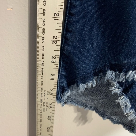 Democracy “Ab” Solution blue jean #B1965QNSH w‎ asymmetrical hem. EUC Size 16 - Picture 11 of 14